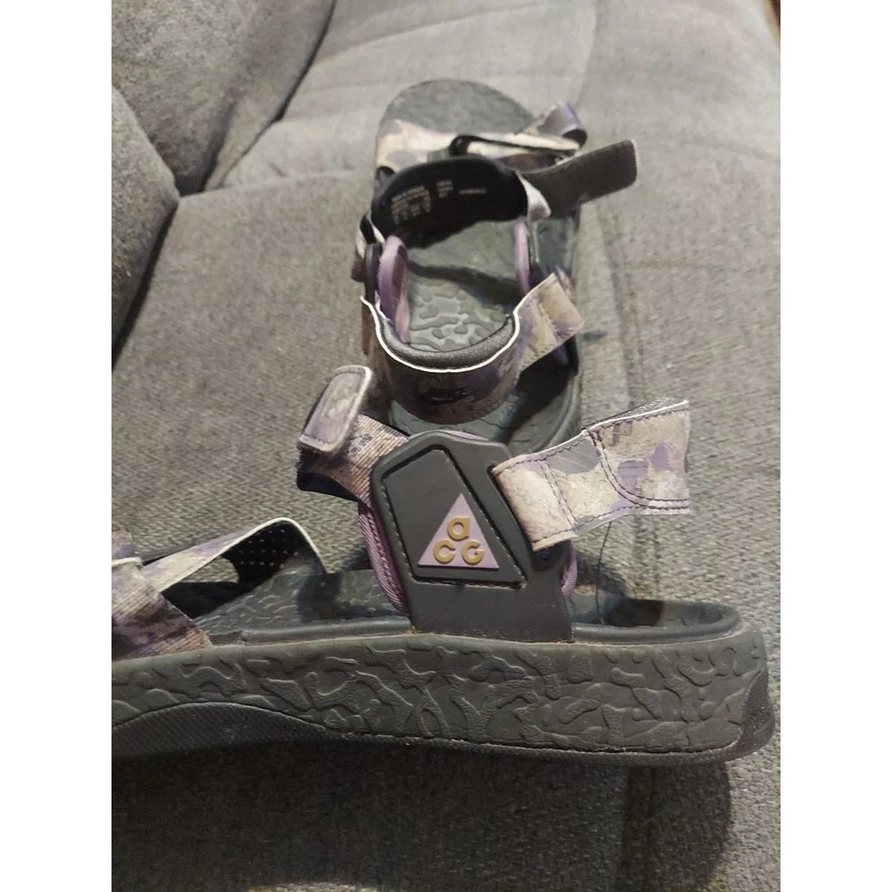 Nike ACG Air Deschutz SE Sandals Dark Driftwood Canyon Purple Men's Size 15 Pool